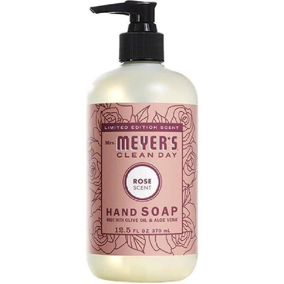 Mrs. Meyers Clean Day Everyday Basics Set Rose‎ Multi-Surface,  Dish & Hand Soap - Picture 3 of 7
